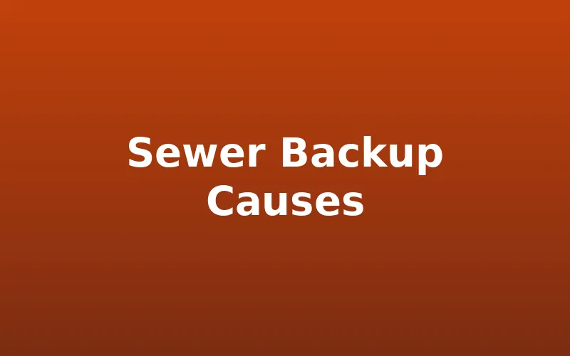 Sewer Line Backup: Causes, Immediate Steps & Prevention