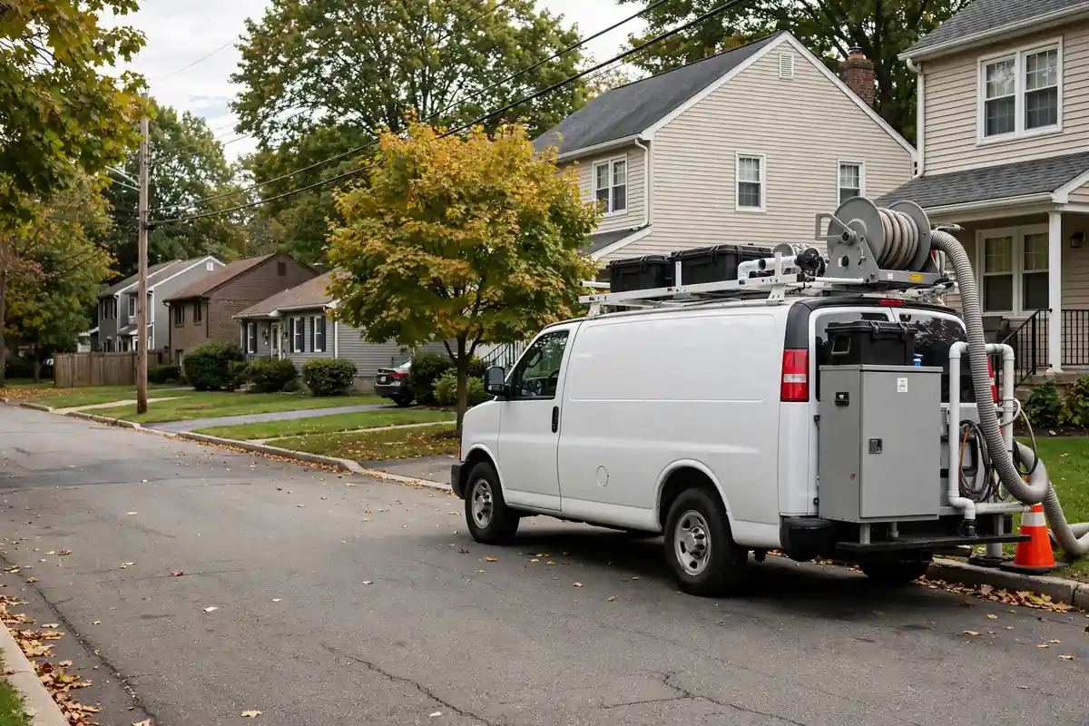 Sewer line repair work in Sayreville, New Jersey