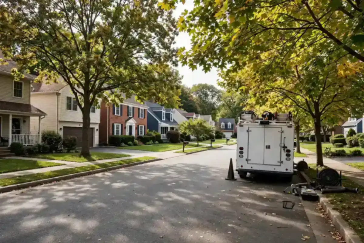 Sewer line repair work in Spa Springs, New Jersey