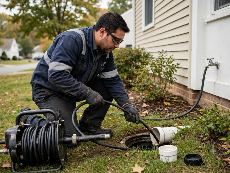 Inspección de alcantarillado comercial a lo largo del corredor de Inman Avenue en Colonia NJ