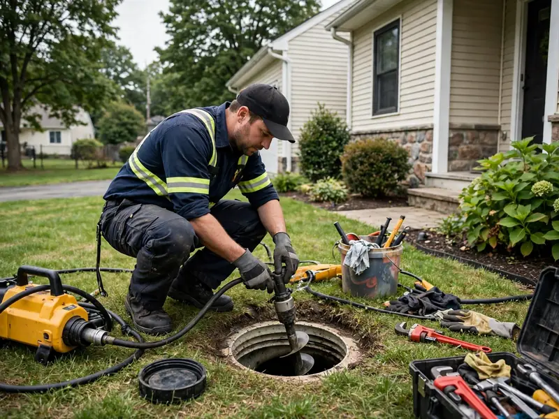 Inspección de alcantarillado comercial industrial en Port Reading NJ cerca de Arthur Kill