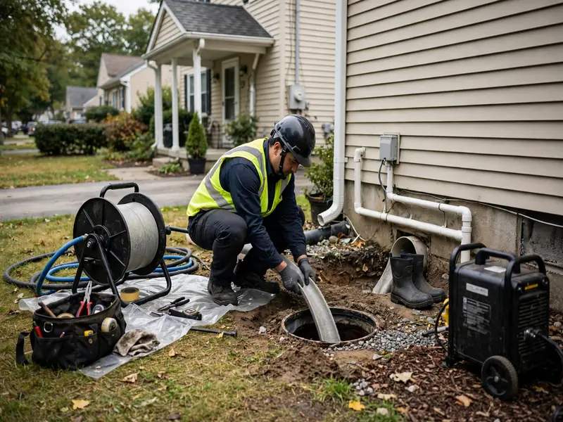 Trenchless sewer pipe lining protecting a lateral from waterfront infiltration in Carteret NJ