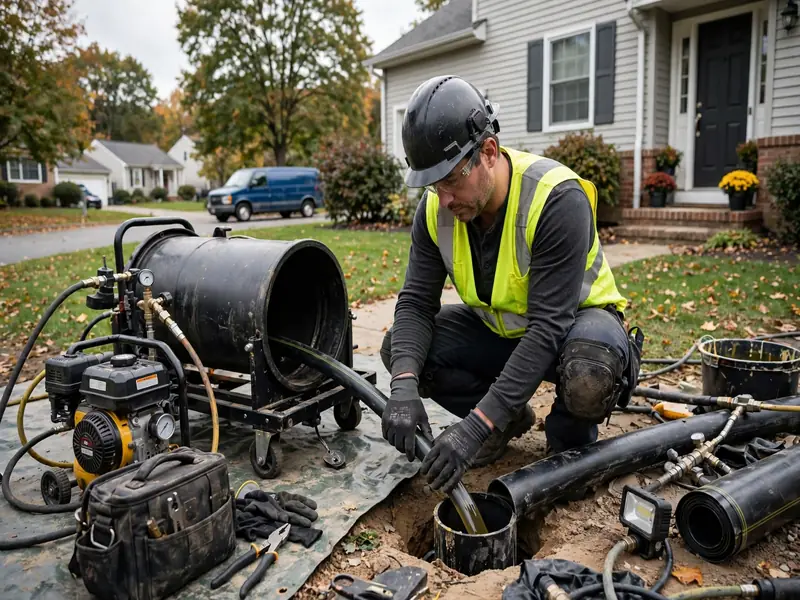 Trenchless pipe lining for mixed-era sewer laterals in Keasbey NJ