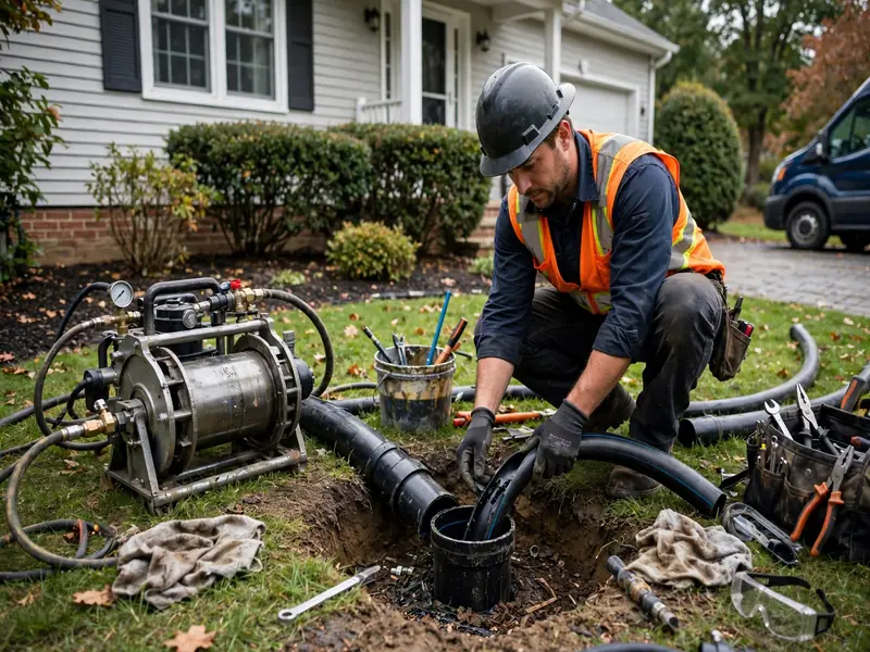 Trenchless pipe lining sealing tidal infiltration in a waterfront lateral in Port Reading NJ