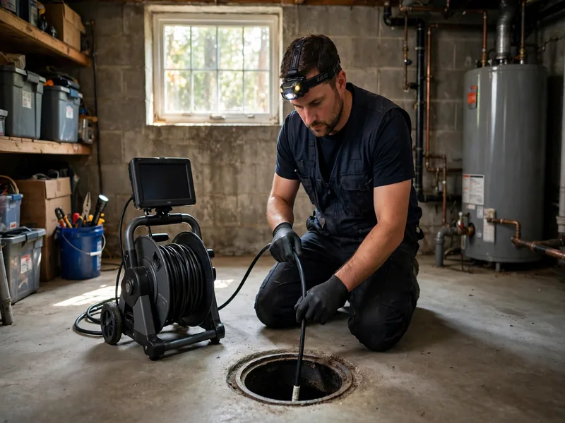 Sewer camera inspection of a lateral line in Metuchen, NJ