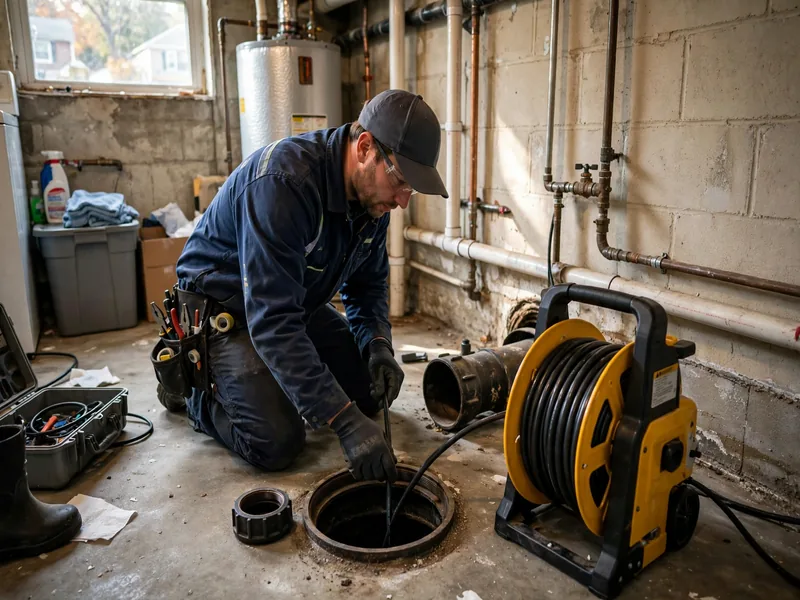 Sewer camera inspection of a lateral line in Port Reading, NJ