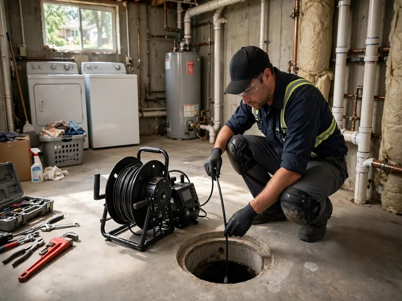 Sewer camera inspection of a lateral line in Rahway, NJ