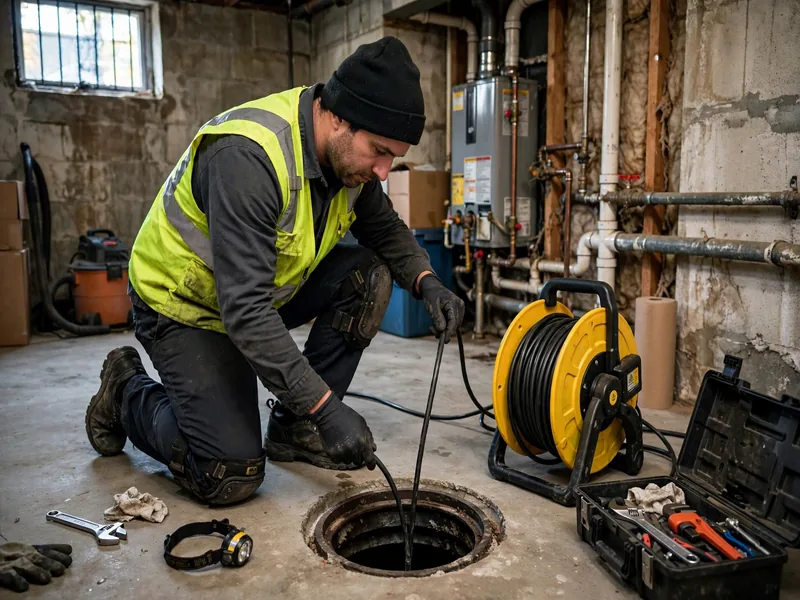 Sewer camera inspection of a lateral line in South Amboy, NJ
