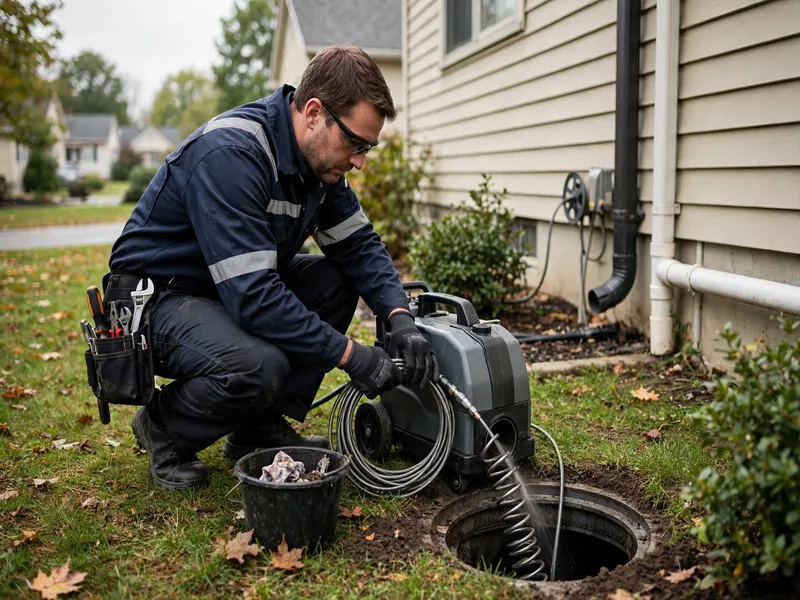 Sewer line camera inspection and cleaning in Edison NJ 08837