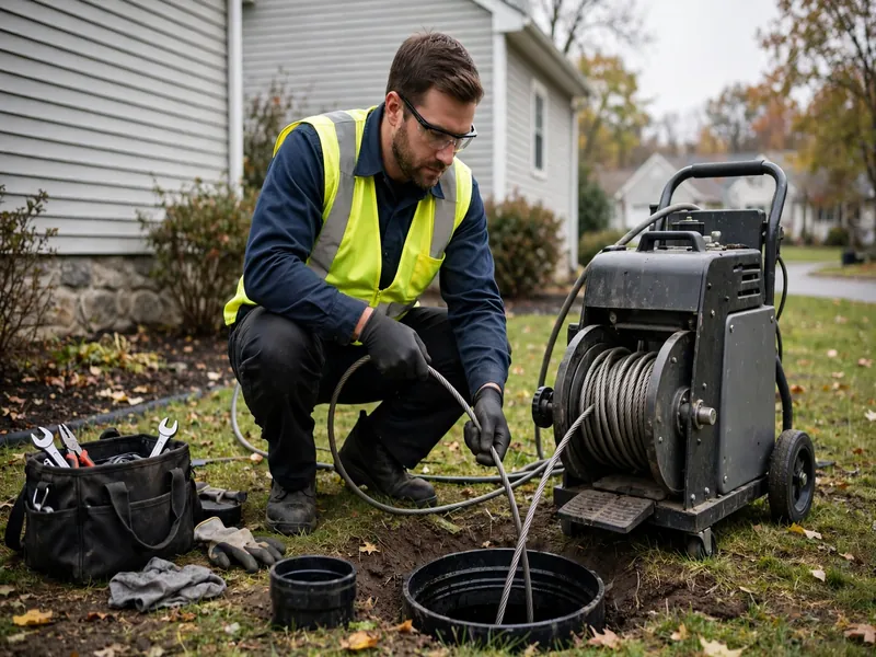 Sewer lateral cleaning for a 1920s home in Maurer Perth Amboy NJ
