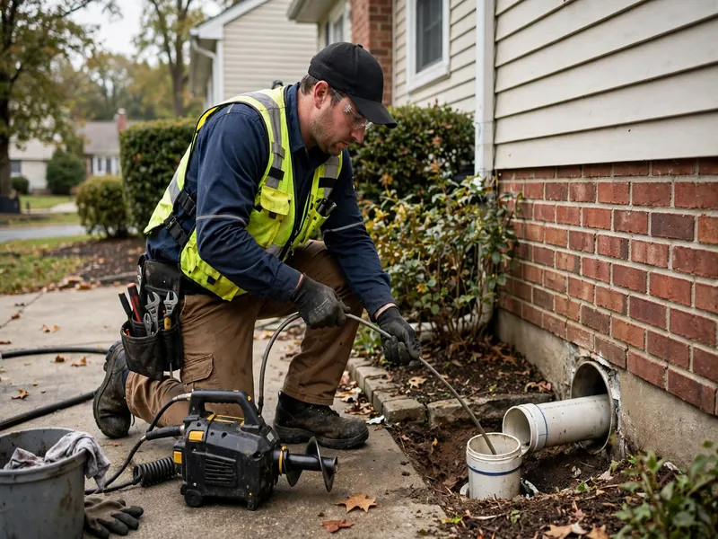 Servicio de limpieza de alcantarillado para casa histórica en Metuchen NJ