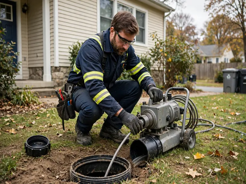 Storm-season sewer line cleaning in South Amboy NJ near Raritan Bay
